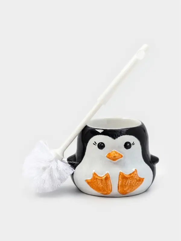 Подставка под ёрш "Пингвин" с ёршиком