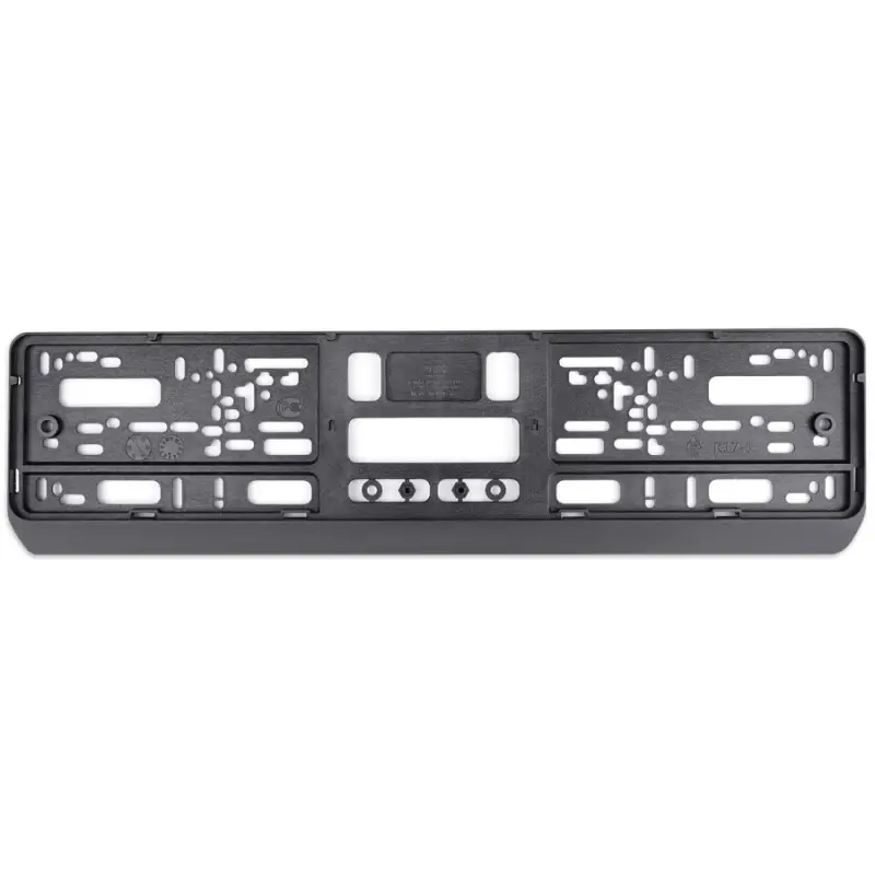 Рамка под номерной знак односоставная (чёрная) AVS RN-01