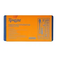 Набор инструментов в кейсе ТУНДРА, автомобильный, CrV, 1/4", 59 предметов
