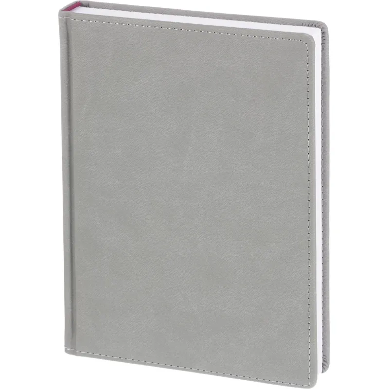 Ежедневник недатированный А5+, 136л, VELVET светло-серый  3-115/28