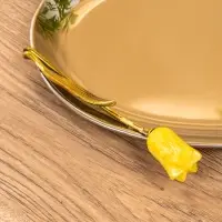 Поднос "Тюльпаны" 41х28х5 см, нержавеющая сталь Поднос "Тюльпаны" 41х28х5 см, нержавеющая сталь