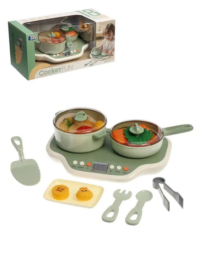 Игровой набор &laquo;Кухня&raquo;, звуковые и световые эффекты, 19 предметов