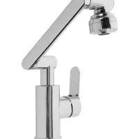 Смеситель для кухни ZEIN Z3707, регулируемый излив высотой 25 см, аэратор 2 режима, хром