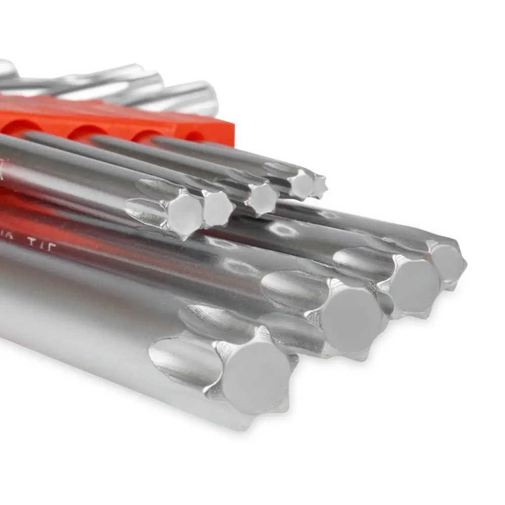 Набор ключей торцевых изогнутых TORX 9 предметов (T10-T50) АVS TXL-9