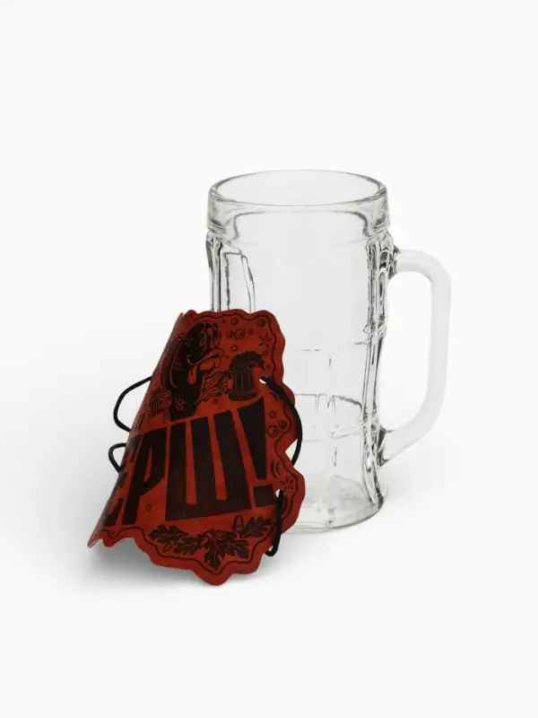 Кружка стеклянная пивная &laquo;Ёрш&raquo;, 500 мл