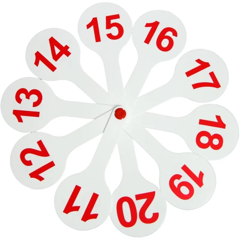 Веер-касса цифры СТАММ от 1 до 20 прямой и обратный счет, ВК15