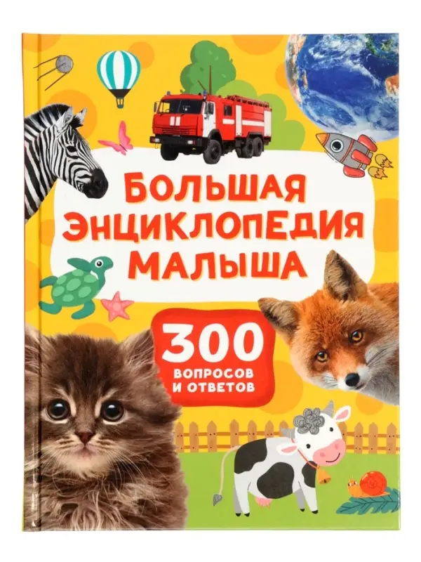 Большая энциклопедия малыша. 300 вопросов и ответов. 144 стр.