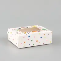 Коробка подарочная складная &laquo;Путевка в сладкую жизнь&raquo;, 10&times;8&times;3.5 см, с окном