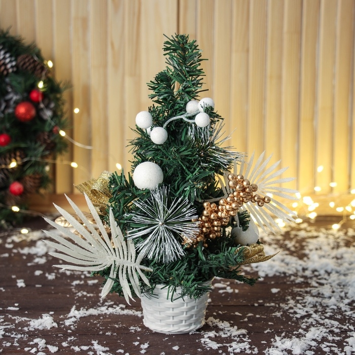 Ёлка декор  Ёлка декор "Ветка ажурная" 30х17 см