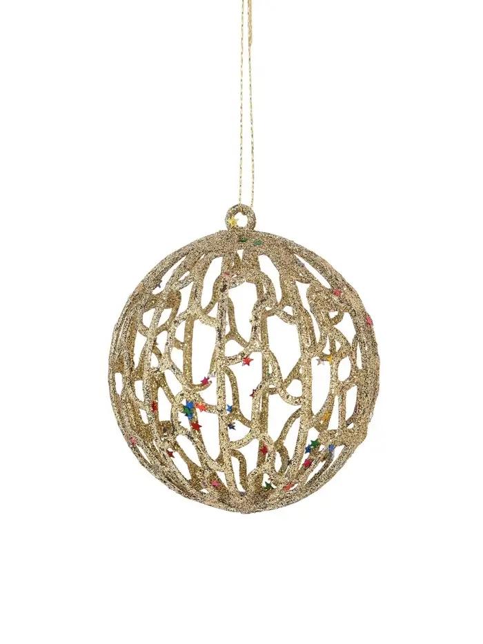 Ёлочные игрушки &laquo;Сфера блеска&raquo;, шары новогодние, d=8 см, набор 2 шт., серебро, золото