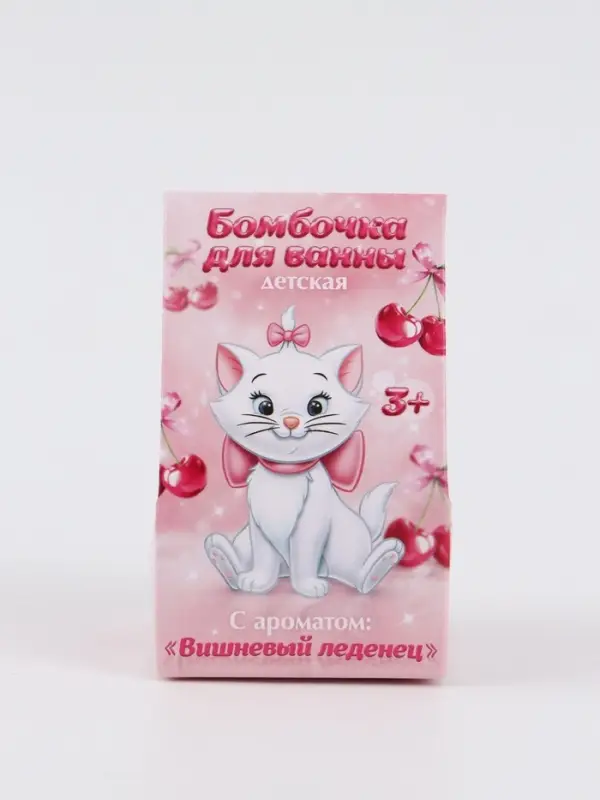 Бомбочка для ванны 40г в коробке, детская, Кошечка