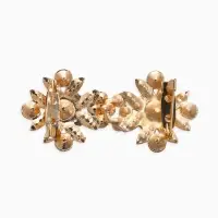 Зажим для кардигана "Ажур", гербер, цвет белый в золоте Зажим для кардигана "Ажур", гербер, цвет белый в золоте