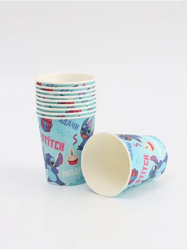 Стакан одноразовый 250 мл, набор 10 шт, Монстрик