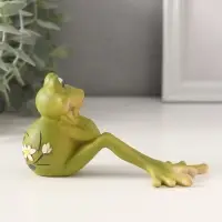 Фигурка &laquo;Лягушонок - что же будет?&raquo;, полистоун, 15.5&times;6&times;7 см
