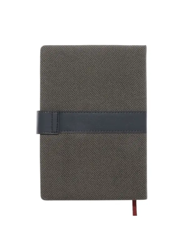 Ежедневник недатированный формат А5, с хлястиком, 128л, линия, пвх, Серый Ежедневник недатированный формат А5, с хлястиком, 128л, линия, пвх, Серый