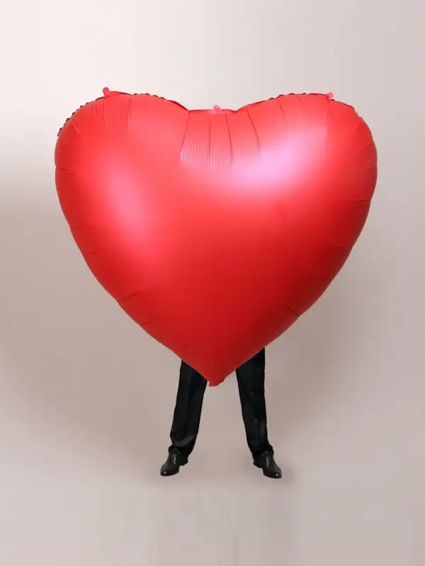 Воздушный шар фольгированный 68" &laquo;Сердце красное&raquo;
