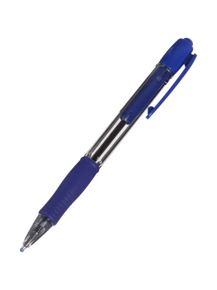 Ручка шариковая Pilot. Super Grip, автоматическая, синий стержень BPGP-10R-M (L), узел 1 мм, на масляной основе, резиновый упор