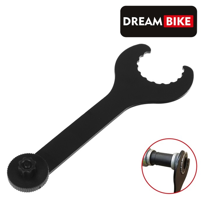 Съёмник каретки с ключом для левого шатуна Dream Bike Съёмник каретки с ключом для левого шатуна Dream Bike