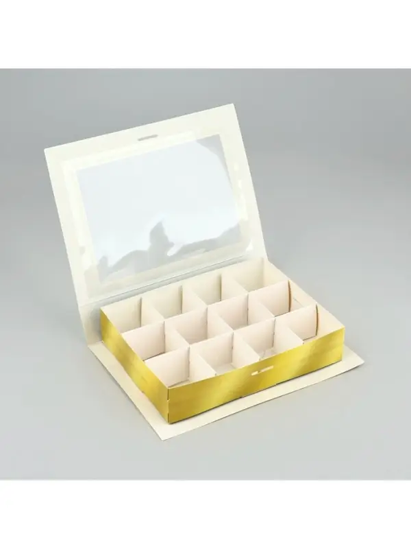 Коробка для конфет на Рамадан, 12 ячеек Eid Mubarak 18.5&times;13.5&times;3.5 см