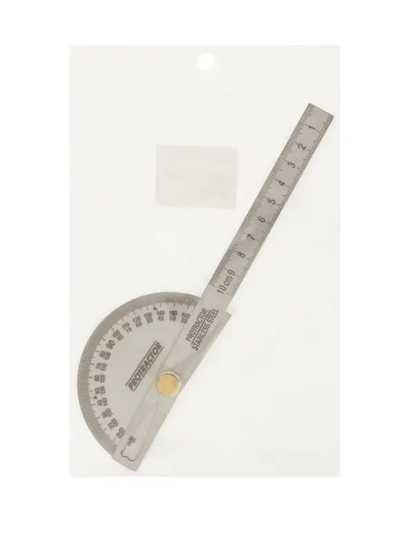 Угломер с линейкой ТУНДРА, нержавеющая сталь, гравировка, 100 мм