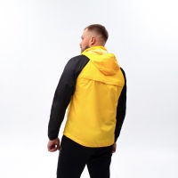 Ветровка ONLYTOP унисекс с сумкой black/yellow, р. 44