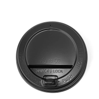 Крышка для стакана ПП с клапаном D=80мм, черн., 2000шт/кор