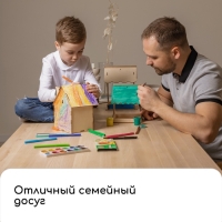 Деревянная кормушка-конструктор «Птички» своими руками, 14.5 × 18.5 × 25 см, Greengo