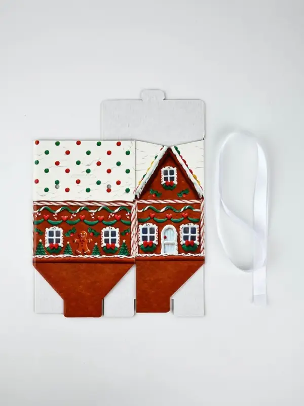Коробка-домик, подарочная, самосборная, набор 10 шт. &laquo;Пряничный&raquo;,7&times;6.2&times;5 см