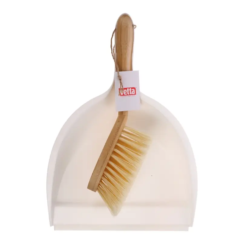 VETTA Набор для уборки: щётка + совок, пластик, молочный бамбук