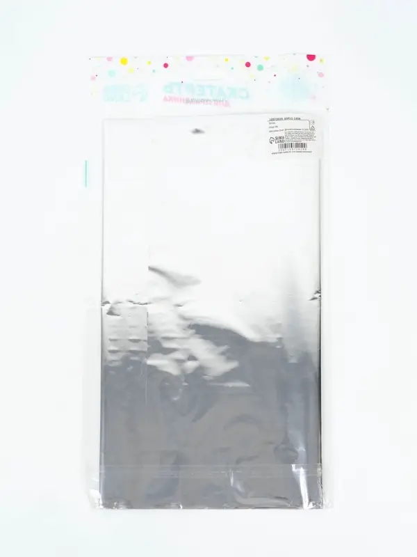 Скатерть "Серебро"фольга 137х183 см