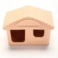 Клетка для грызунов &laquo;Пижон&raquo;, 38&times;27&times;27 см, складная, домик, миска, колесо, бежевая