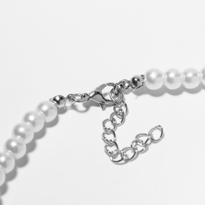 Бусы жемчуг «Невеста» шар №4,6,8, цвет белый, L=45 см Бусы жемчуг «Невеста» шар №4,6,8, цвет белый, L=45 см