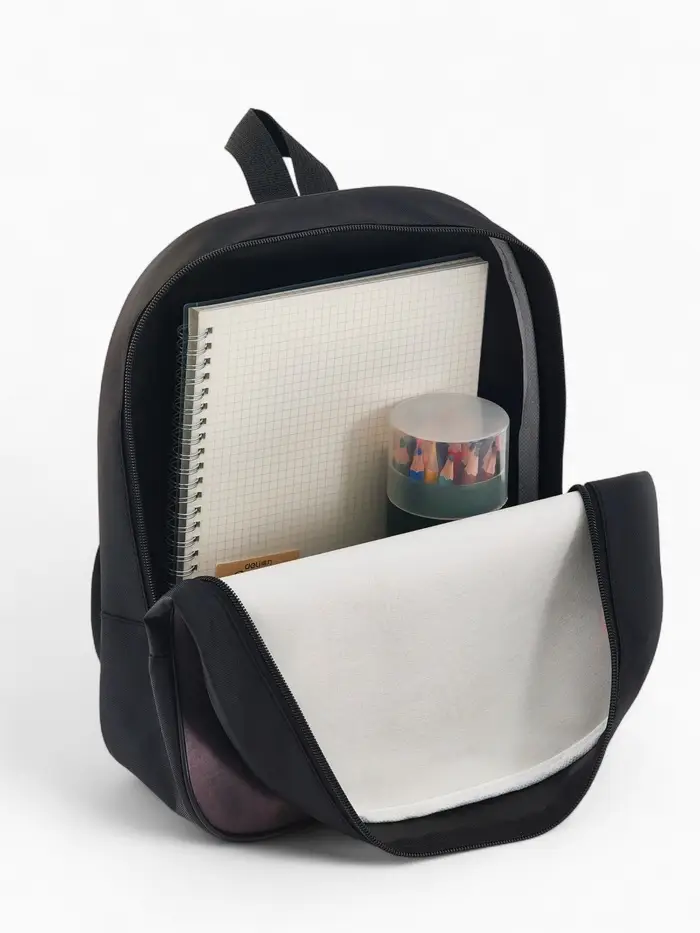 Рюкзак детский 27*10*30, отд на молнии, игры черный