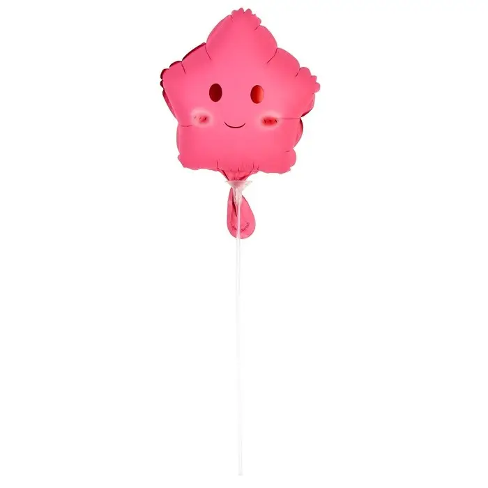 Воздушный шар фольгированный 10 Воздушный шар фольгированный 10" «Звезда смайл», для палочки, МИКС