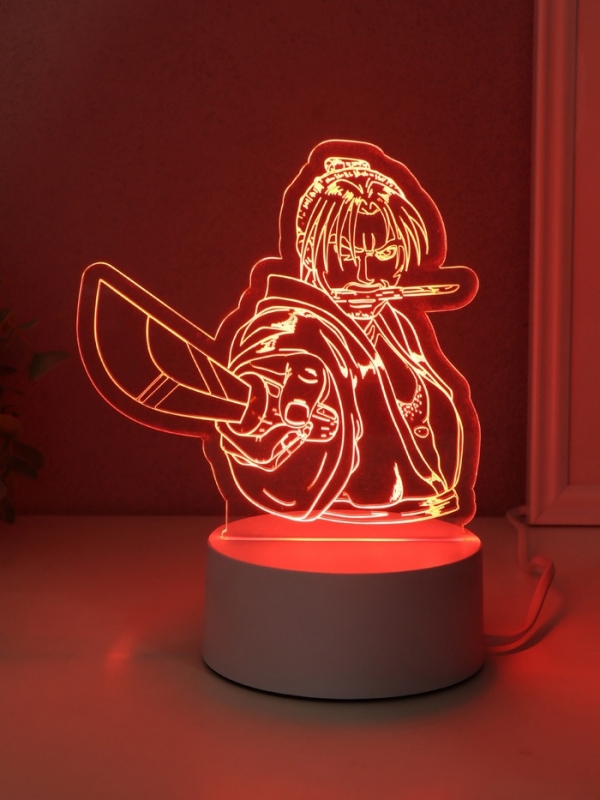 Светильник Светильник "Аниме. Воин" LED RGB от сети RISALUX 9,5х14,9х16 см