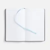 Ежедневник Trait, недатированный, черный с голубым