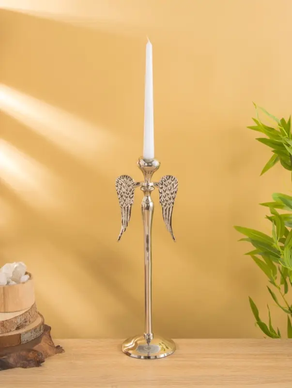 Подсвечник "Ангел" 12х12х39 см, алюминий