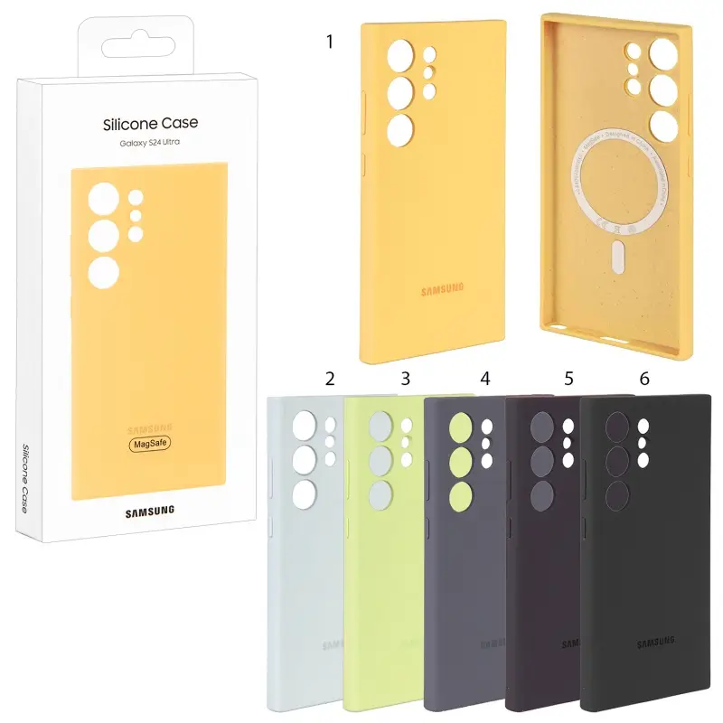 Чехол для Samsung S24 Ultra Silicone Case c MagSafe