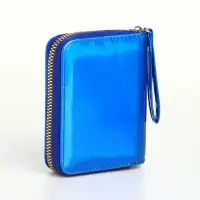 Кошелёк на молнии &laquo;Глянец&raquo;, синий