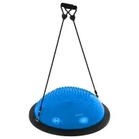 Полусфера BOSU гимнастическая ONLYTOP, массажная, с насосом, 58&times;25 см, синяя