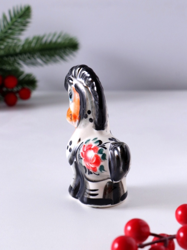 Сувенир Конь, 9х7х3,5см, гжель, цвет Сувенир Конь, 9х7х3,5см, гжель, цвет