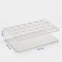 Подставка под тушь на 24 позиции, 19.5&times;12.5&times;5.8 см, оргстекло 2 мм