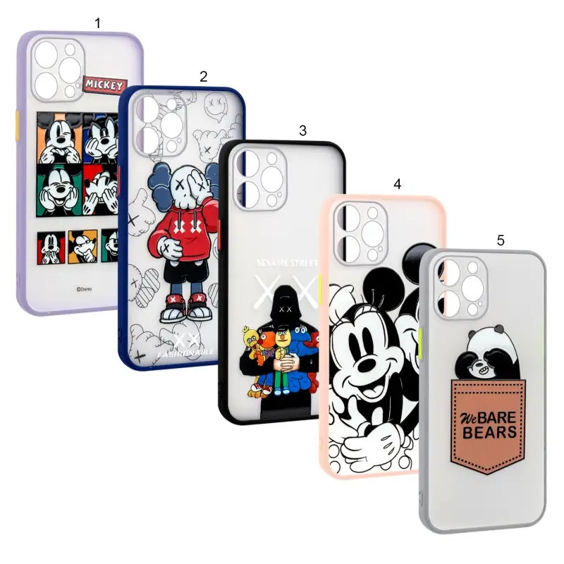 Чехол Iph 12 Pro Max WS матовый с принтами