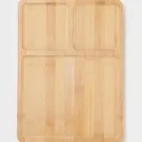Менажница Доляна Striata, 3 секции, 32&times;23.5&times;1.2 см, бамбук