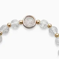 Браслет «Ромашка. Нежность», белый в золоте