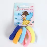 Резинки для волос Выбражулька &laquo;Махрушка&raquo;, набор 6 шт., полосы, 4.5 см