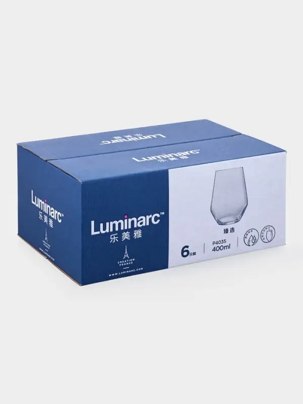 Набор стаканов Luminarc VAL SURLOIRE, 400 мл, 6 шт., стекло, прозрачный