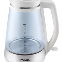 Чайник HYK-G3037 1,9л 3000Вт белый (стекло)