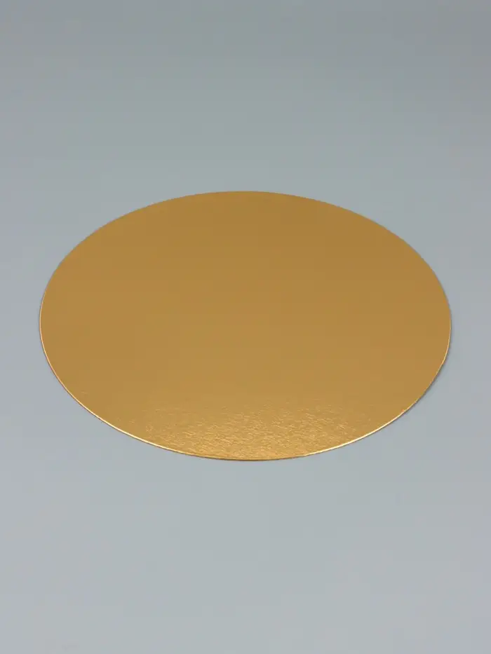 Подложка для торта, 24 см, золото - белая, 0.8 мм
