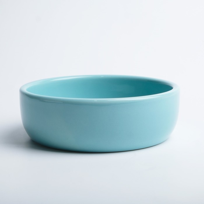 Миска керамическая  Миска керамическая "Meow" 300 мл, 13,4 x 4 cм, голубая